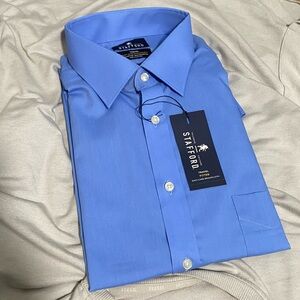 Stafford Men's Blue Dress Shirt